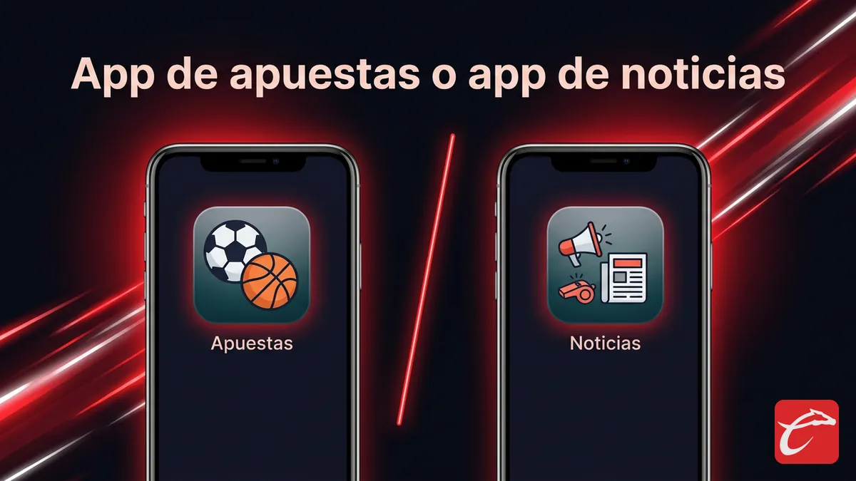 Comparacion entre la app de apuestas de Caliente y la app de noticias que aparece como caliente apk