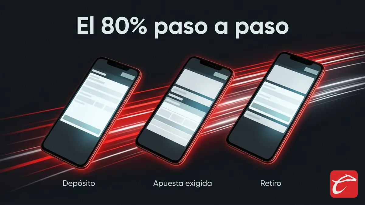 Pasos del requisito de apuesta del 80% para liberar un depósito por SPEI en Caliente